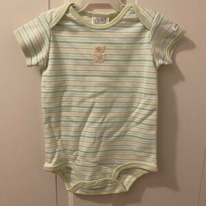NWT Baby Child of Mine Pastel Green and White Striped Bodysuit Onesie